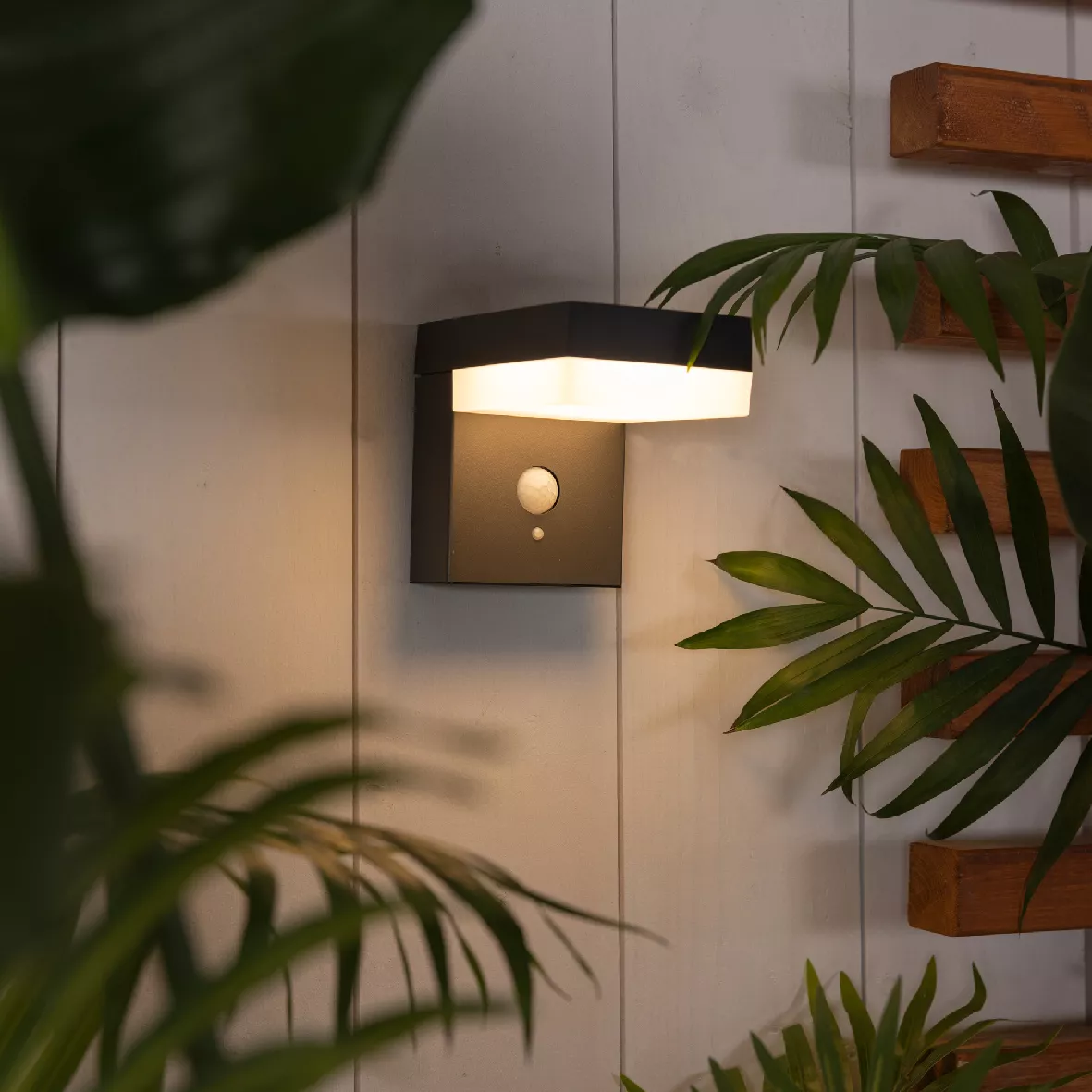 Lampada solare da parete 600 lumen (H12,5 cm) Elite Grigio antracite