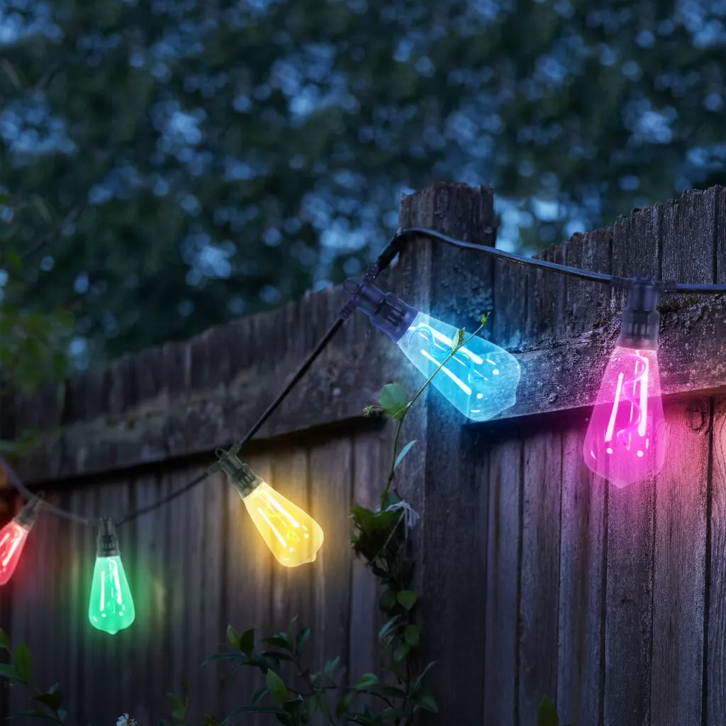 Ghirlanda da giardino collegabile 10 LED (4,5 m) Festa in giardino Multicolore