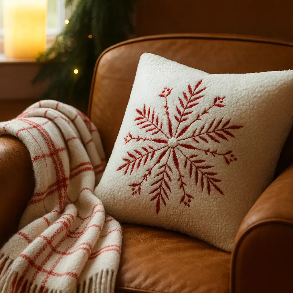 Coussin carré (45 x 45 cm) Bessey Ecru