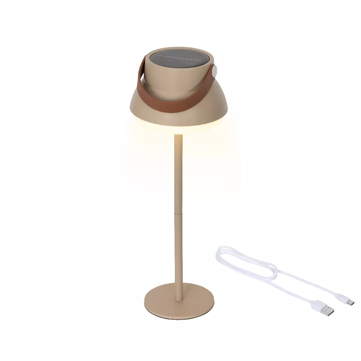 Lampada da tavolo solare 100 lumen (H36 cm) Tokyo Beige