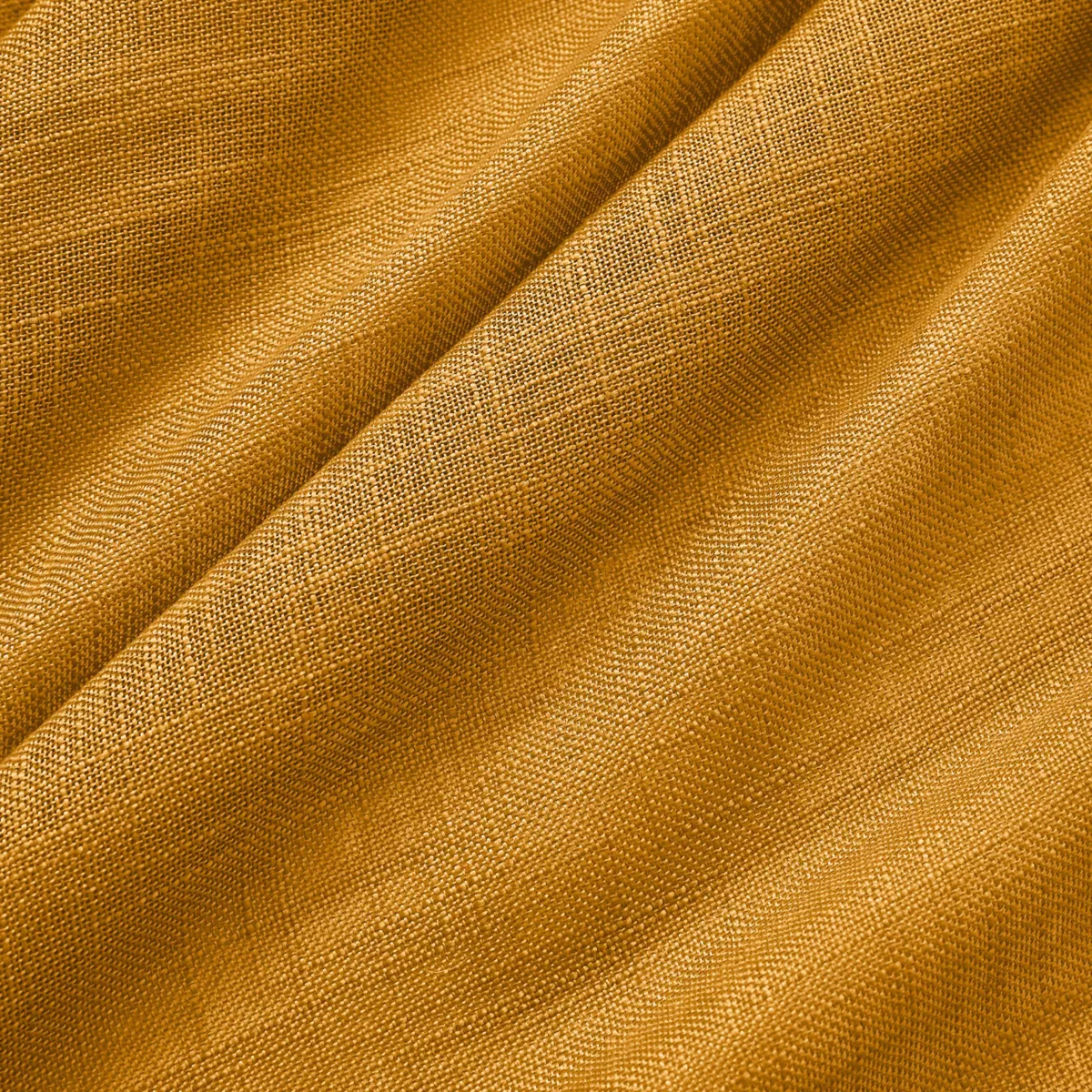 Coppia di tende a occhielli effetto lino (60 x 120 cm) Robin Giallo Ocra