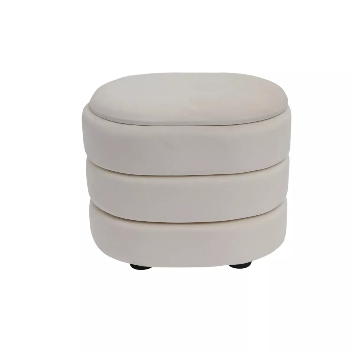 Puf de almacenamiento (H38 cm) Kilène Blanco