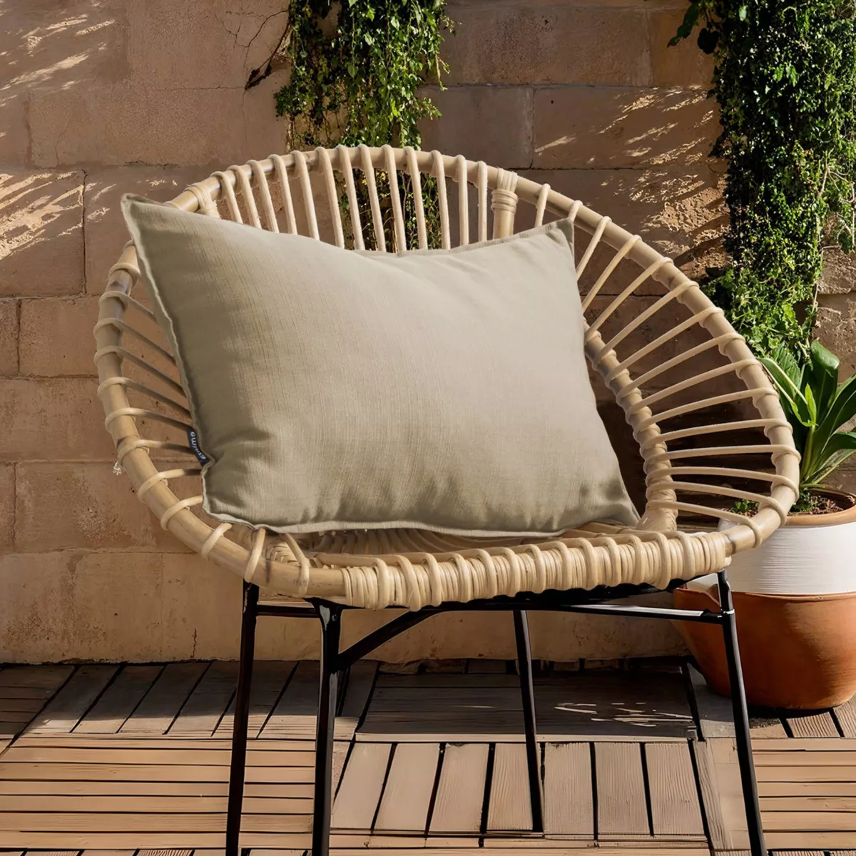 Coussin extérieur rectangulaire (60 x 40 cm) Sunset Taupe