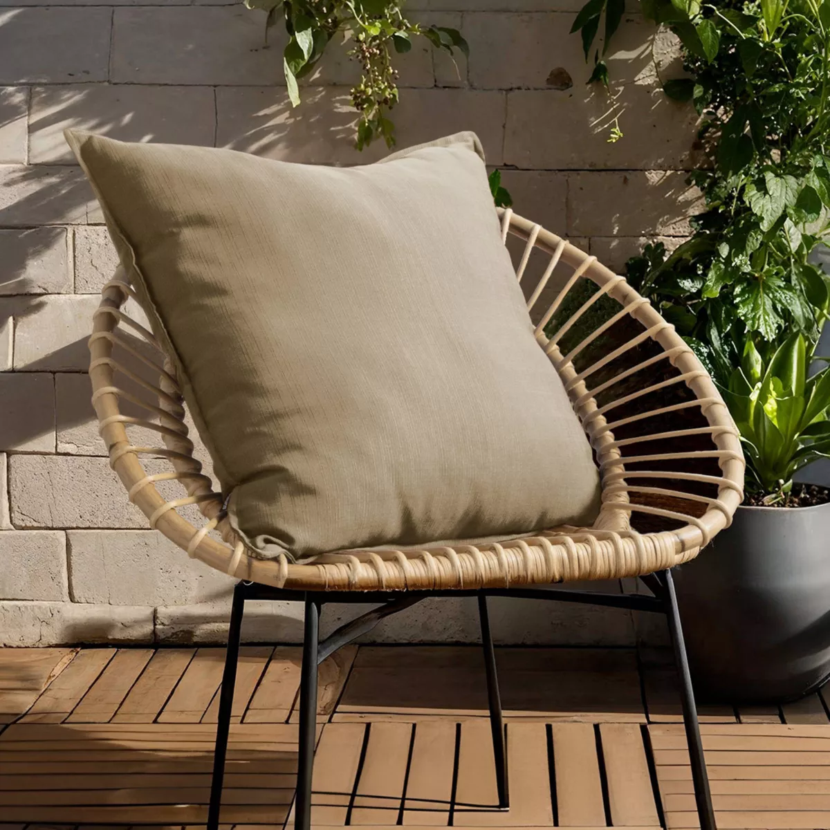 Cojín exterior cuadrado (60 x 60 cm) Sunset Taupe