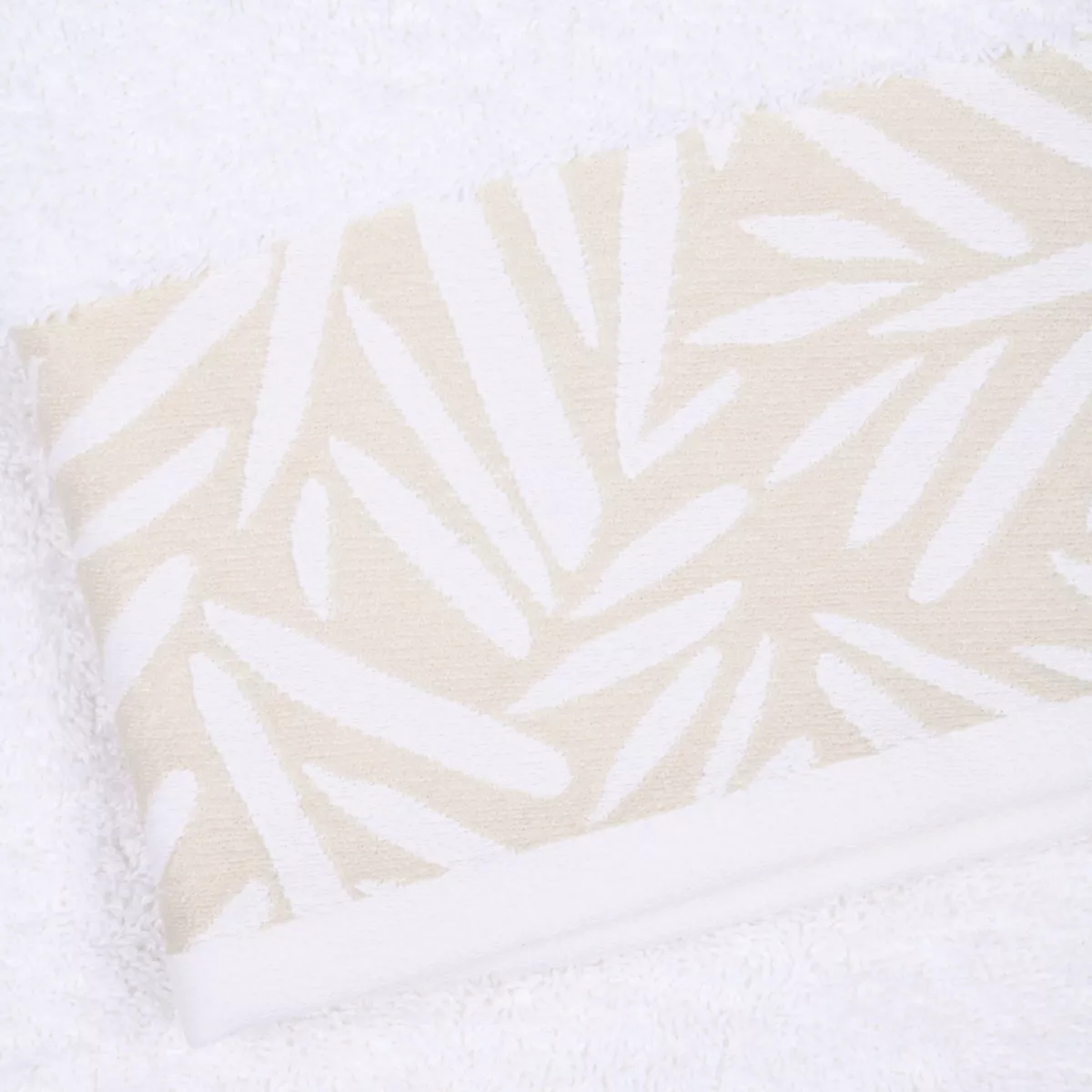 Badhanddoek van katoen (30 x 50 cm) Sora Wit