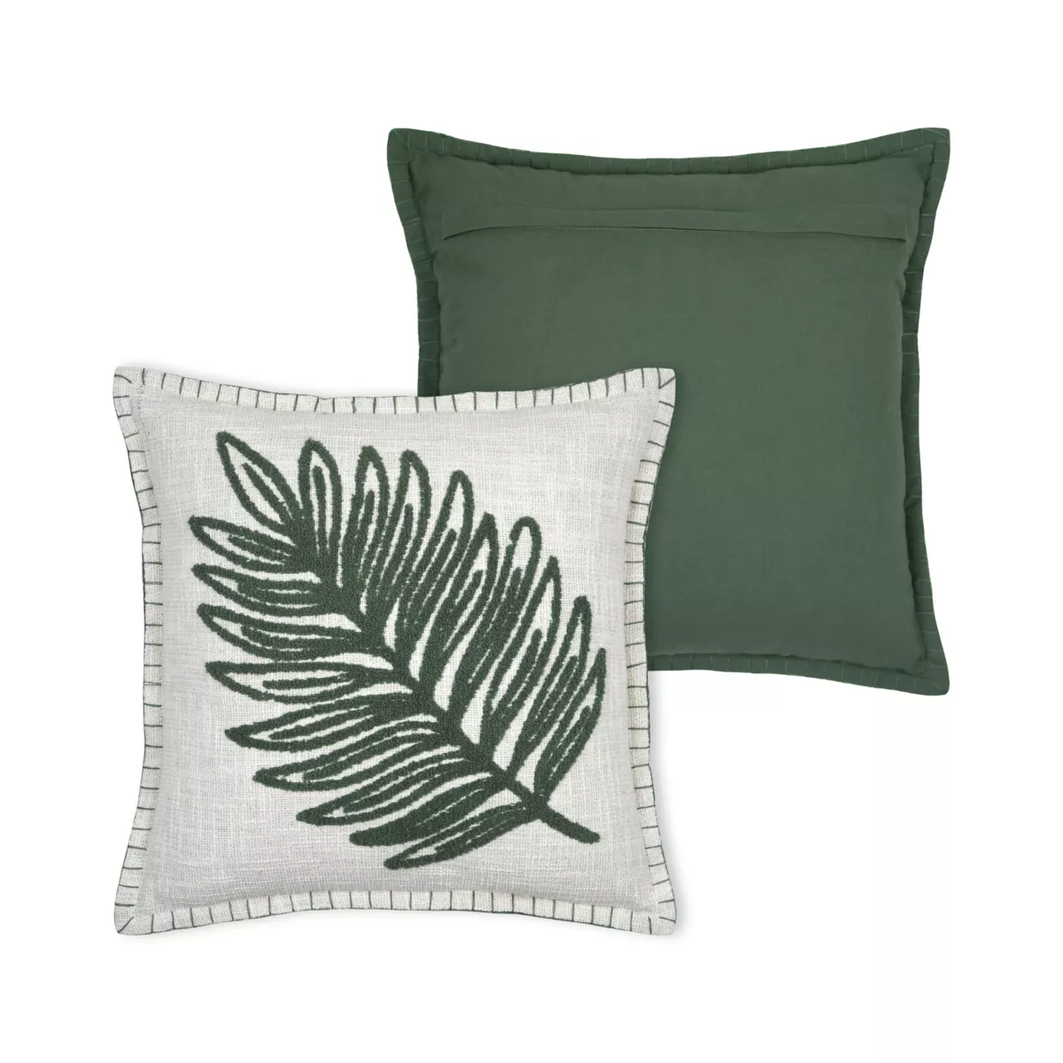 Coussin carré coton (45 x 45 cm) Maota Vert