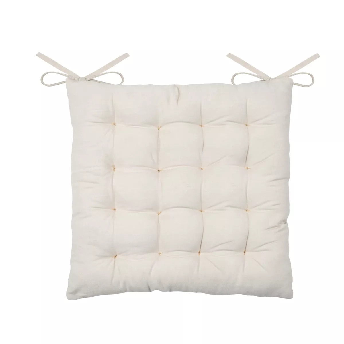 Cuscino per sedia quadrato in cotone (40 x 40 cm) Mekong Beige