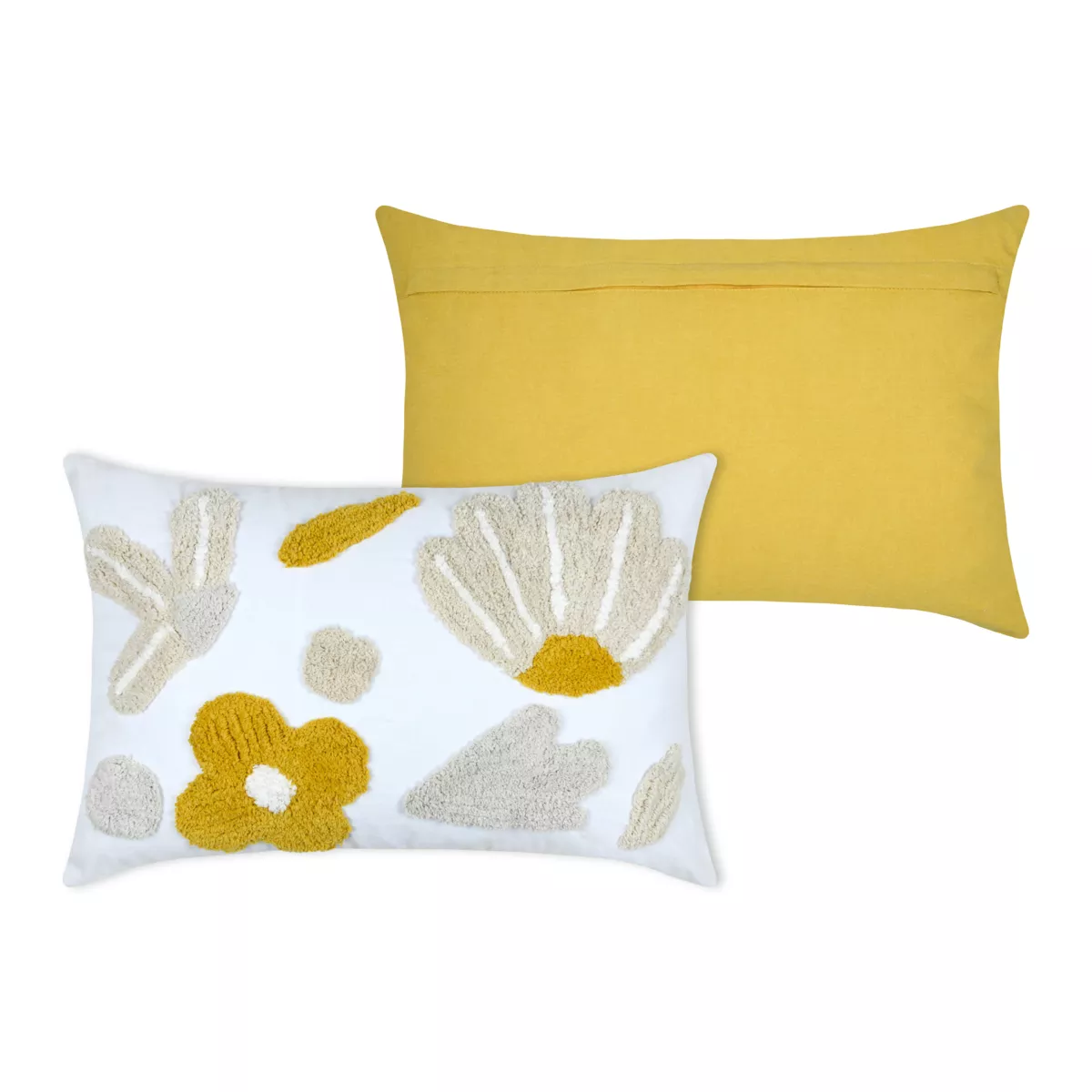 Cuscino rettangolare in cotone (40 x 60 cm) Camille Ecru