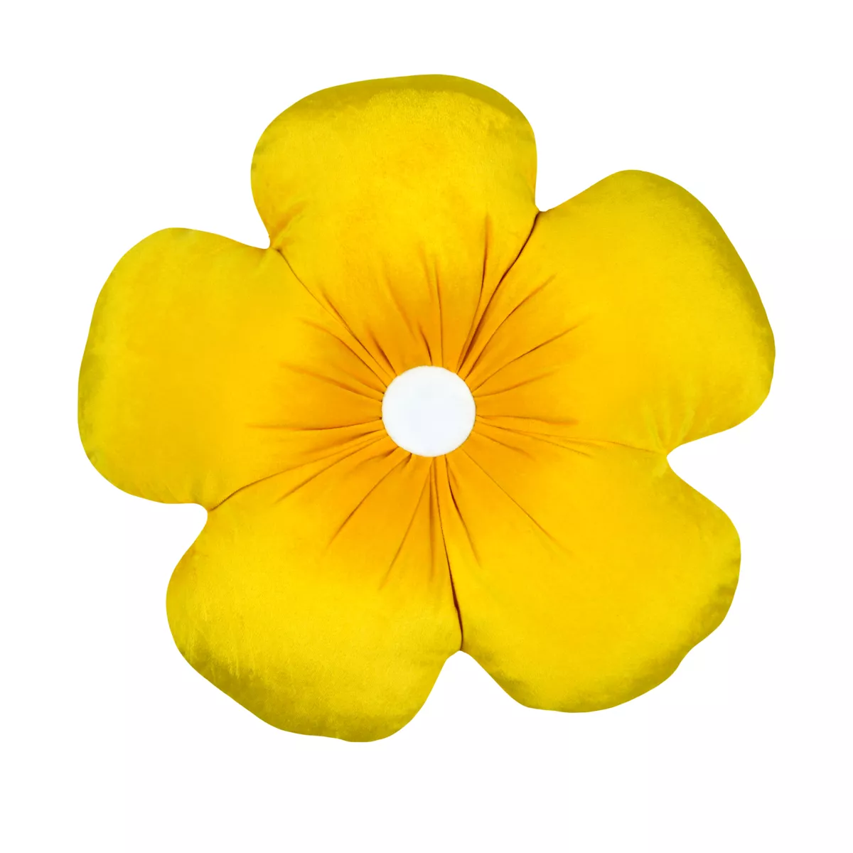 Cuscino fiore rotondo (40 cm) Camille Giallo