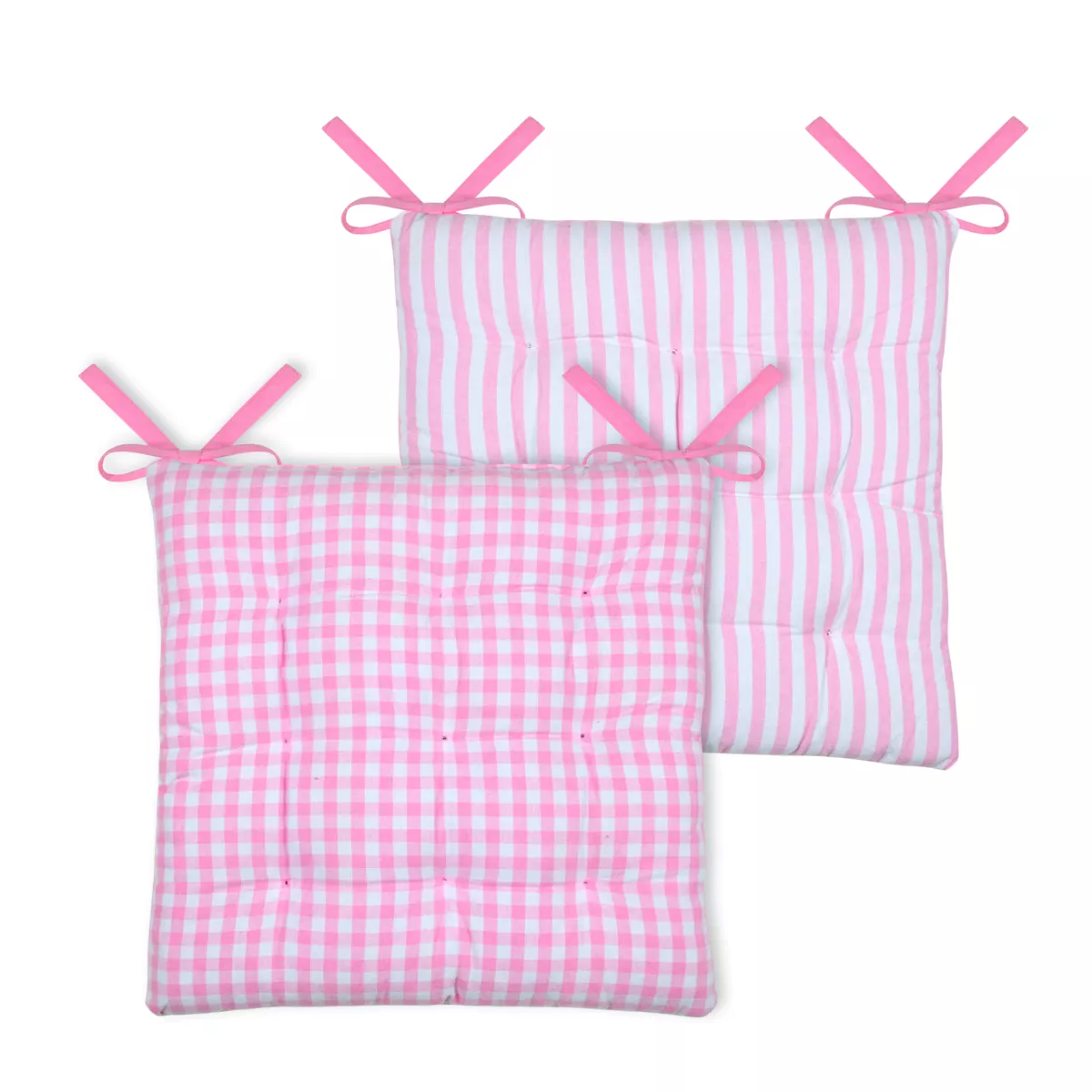 Coussin de chaise carré coton (40 x 40 cm) Bardot Rose