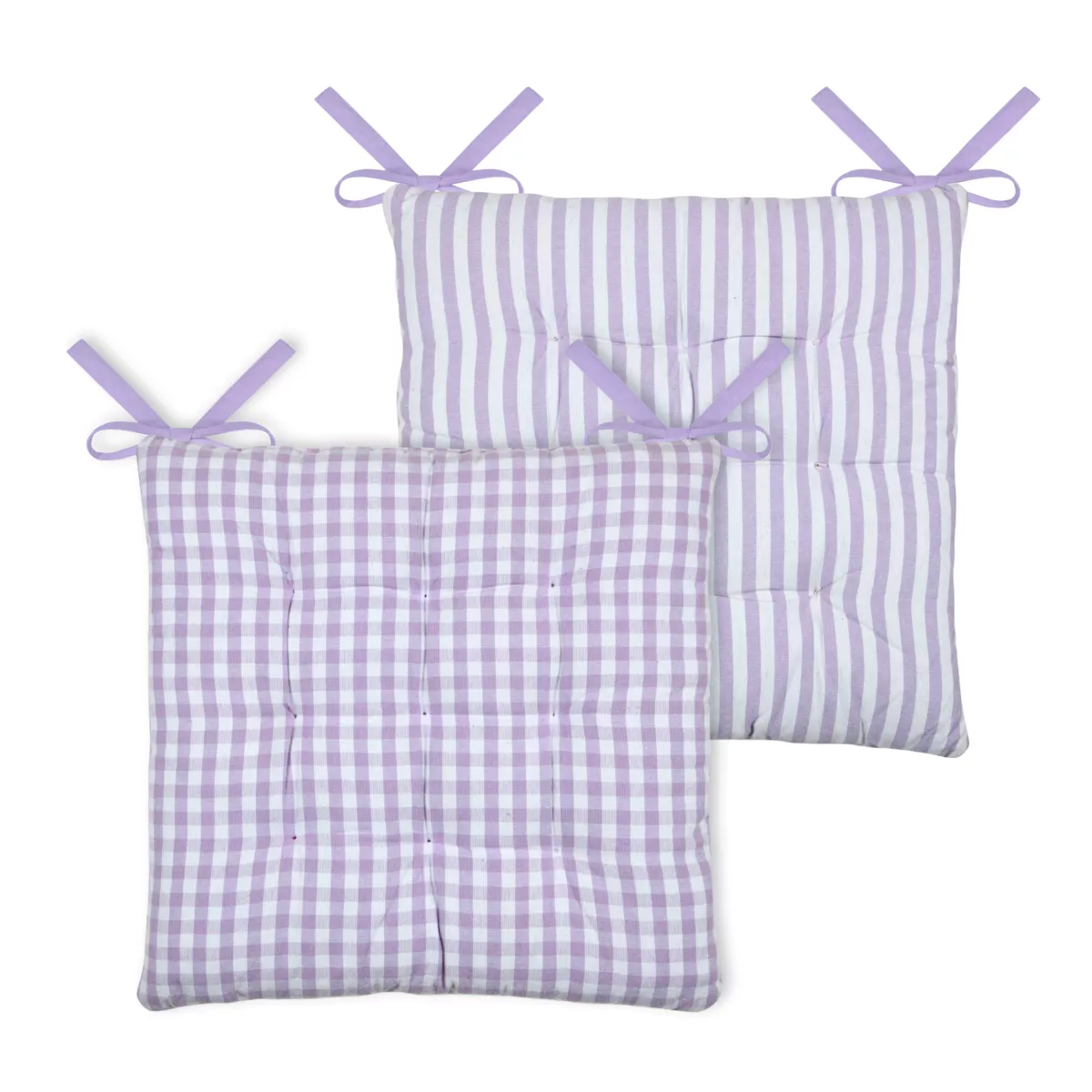 Cuscino per sedia quadrato in cotone (40 x 40 cm) Bardot Viola