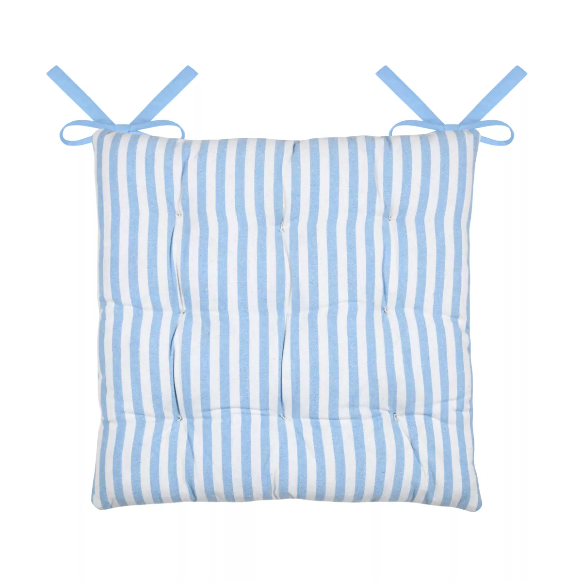 Coussin de chaise carré coton (40 x 40 cm) Bardot Bleu ciel
