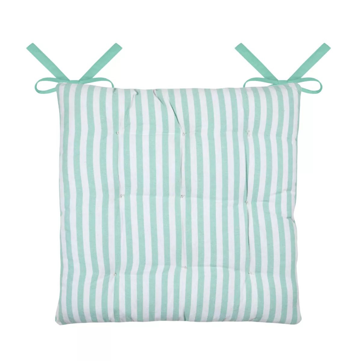Coussin de chaise carré coton (40 x 40 cm) Bardot Vert menthe