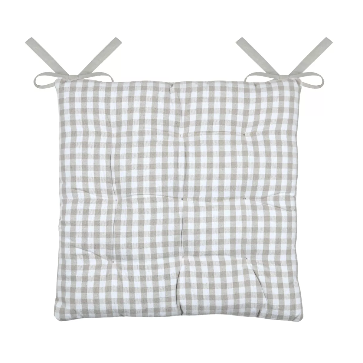 Cuscino per sedia quadrato in cotone (40 x 40 cm) Bardot Beige