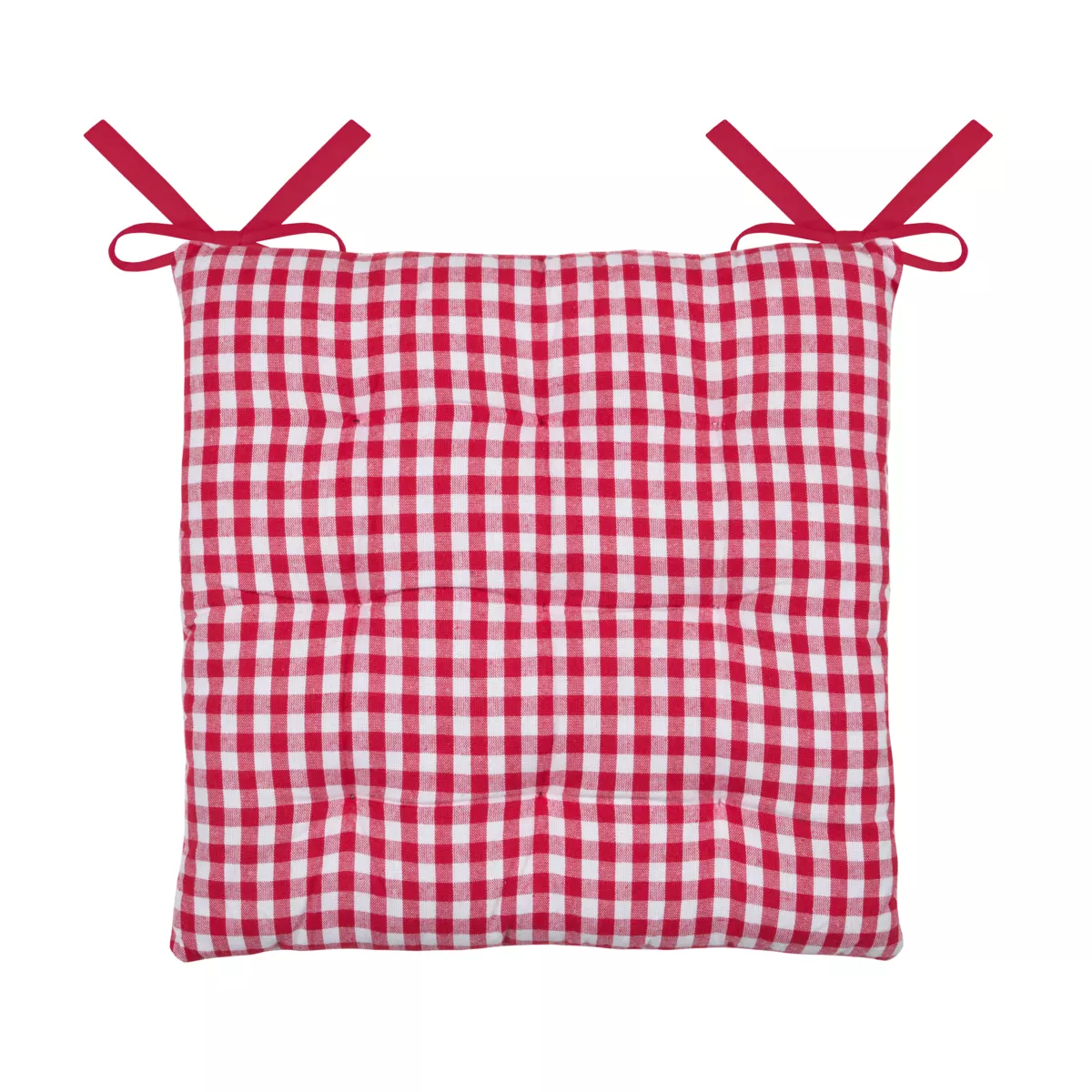 Cuscino per sedia quadrato in cotone (40 x 40 cm) Bardot Rosso