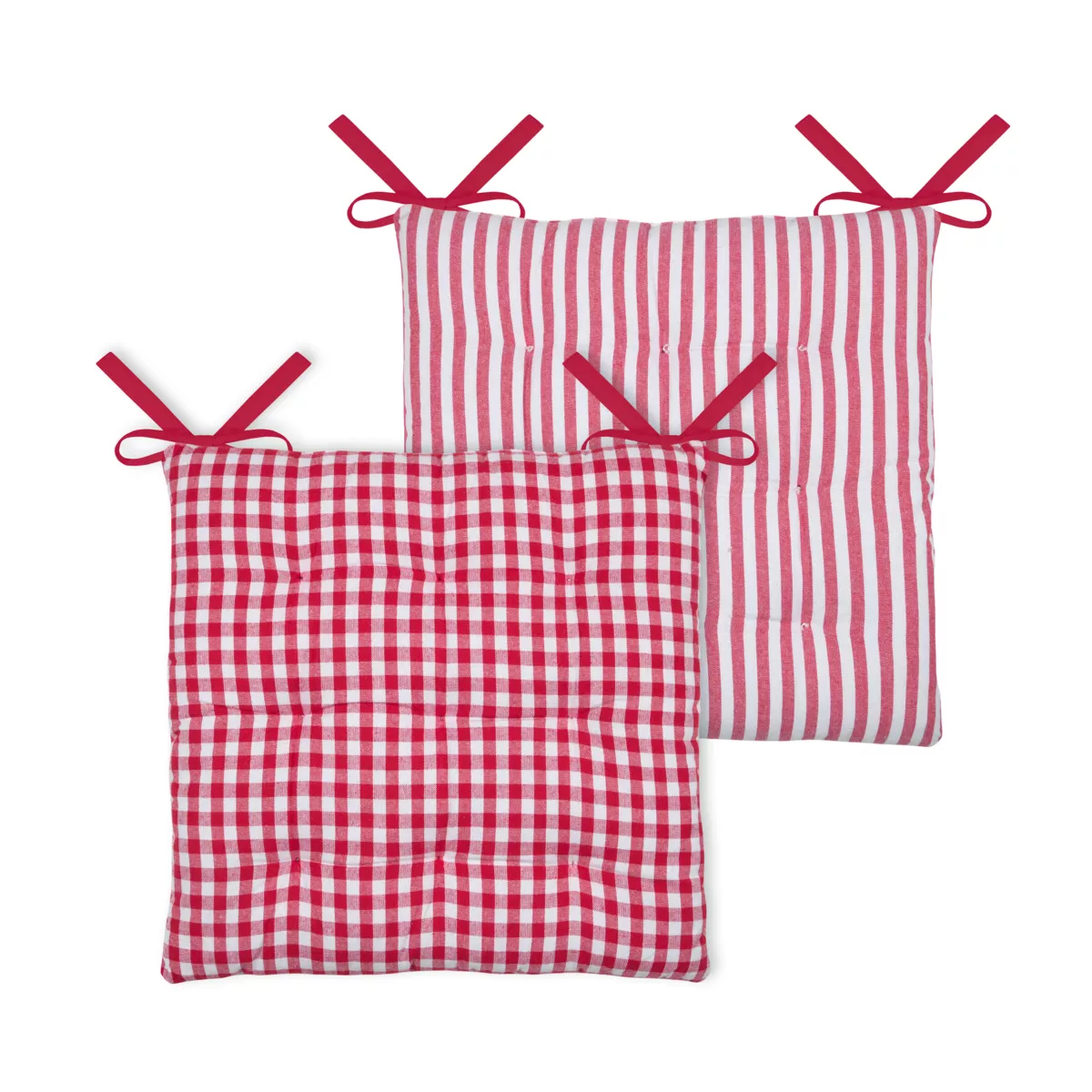 Coussin de chaise carré coton (40 x 40 cm) Bardot Rouge