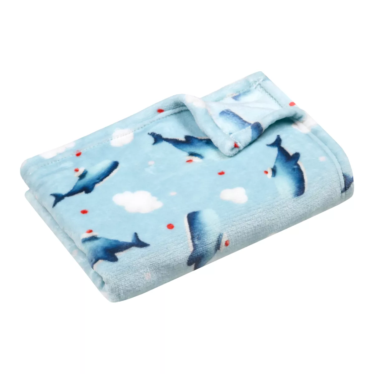 Plaid flanelle enfant (70 x 100 cm) Moby Bleu