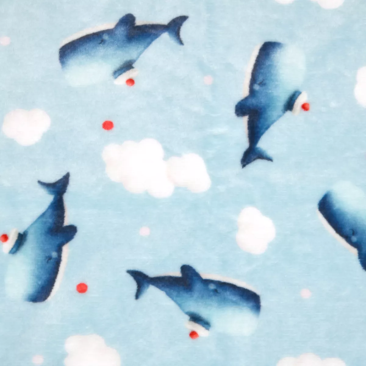 Plaid in flanella per bambini (70 x 100 cm) Moby Blu