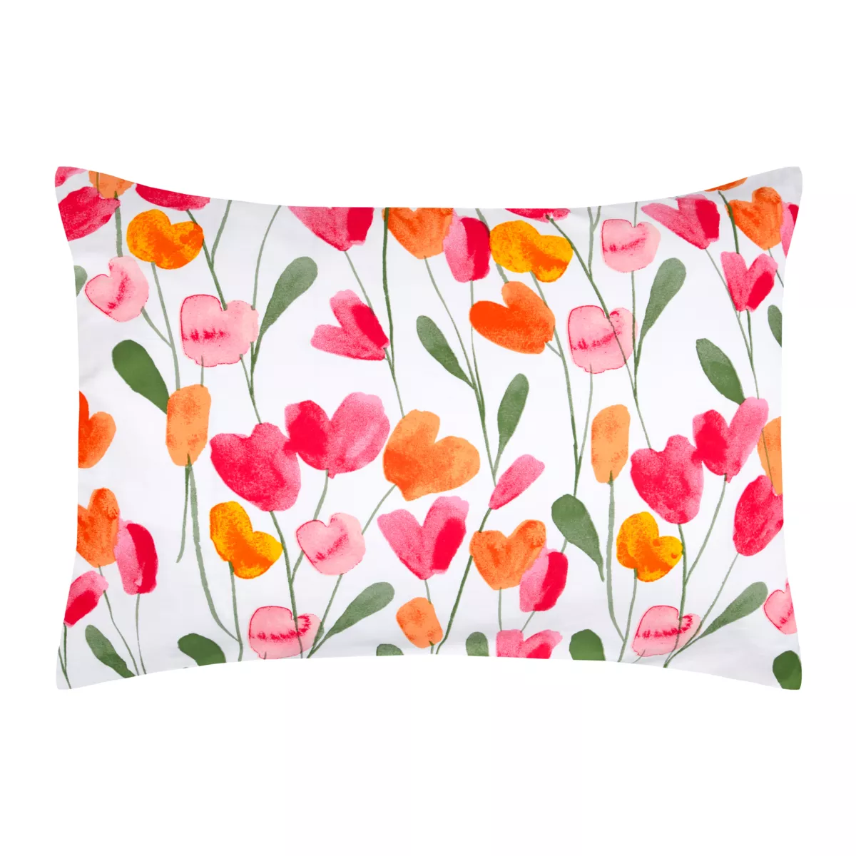 Federa per cuscino rettangolare in percalle (50 x 70 cm) Tulipa Multicolore