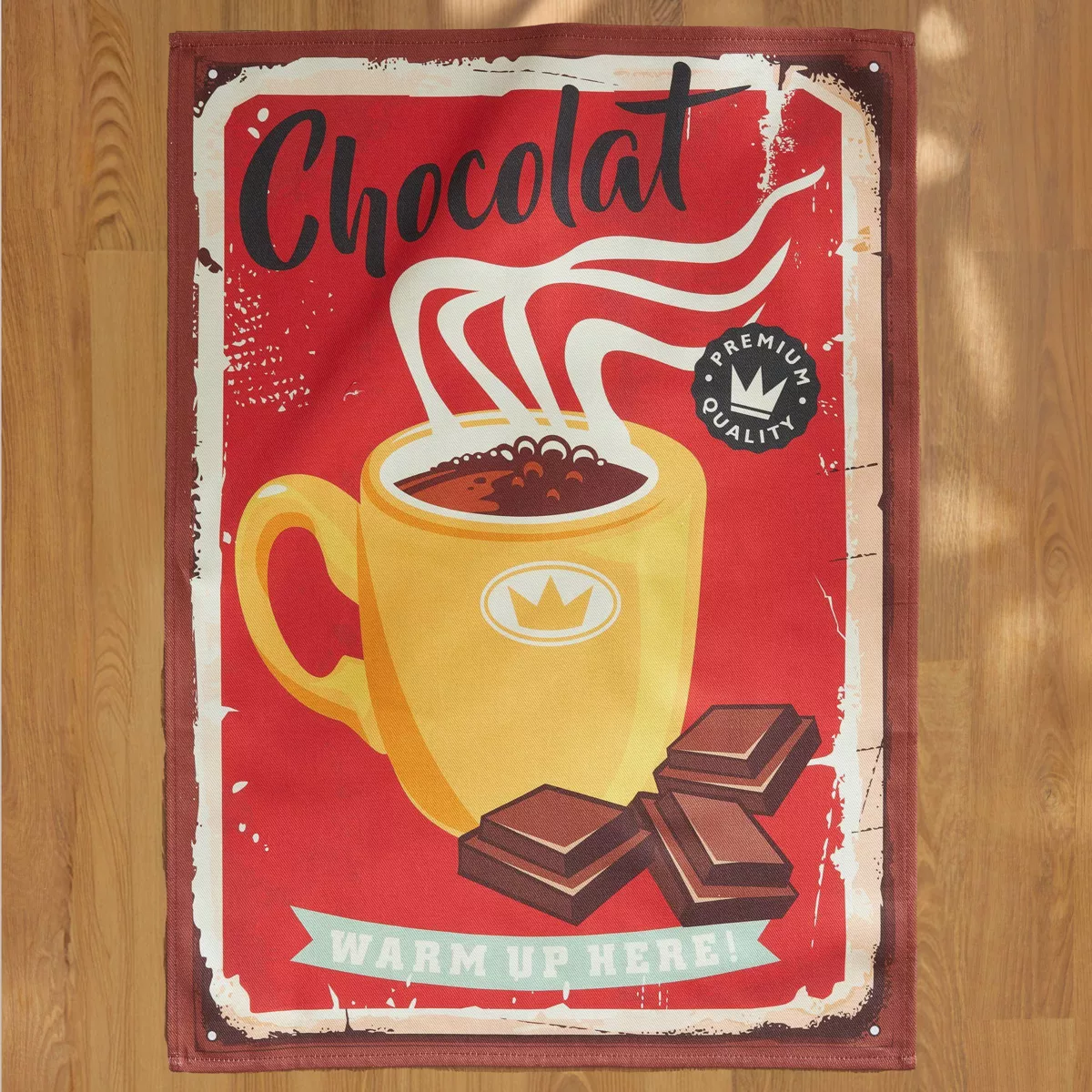 Set di 3 strofinacci in cotone (50 x 70 cm) Cocoa Multicolore