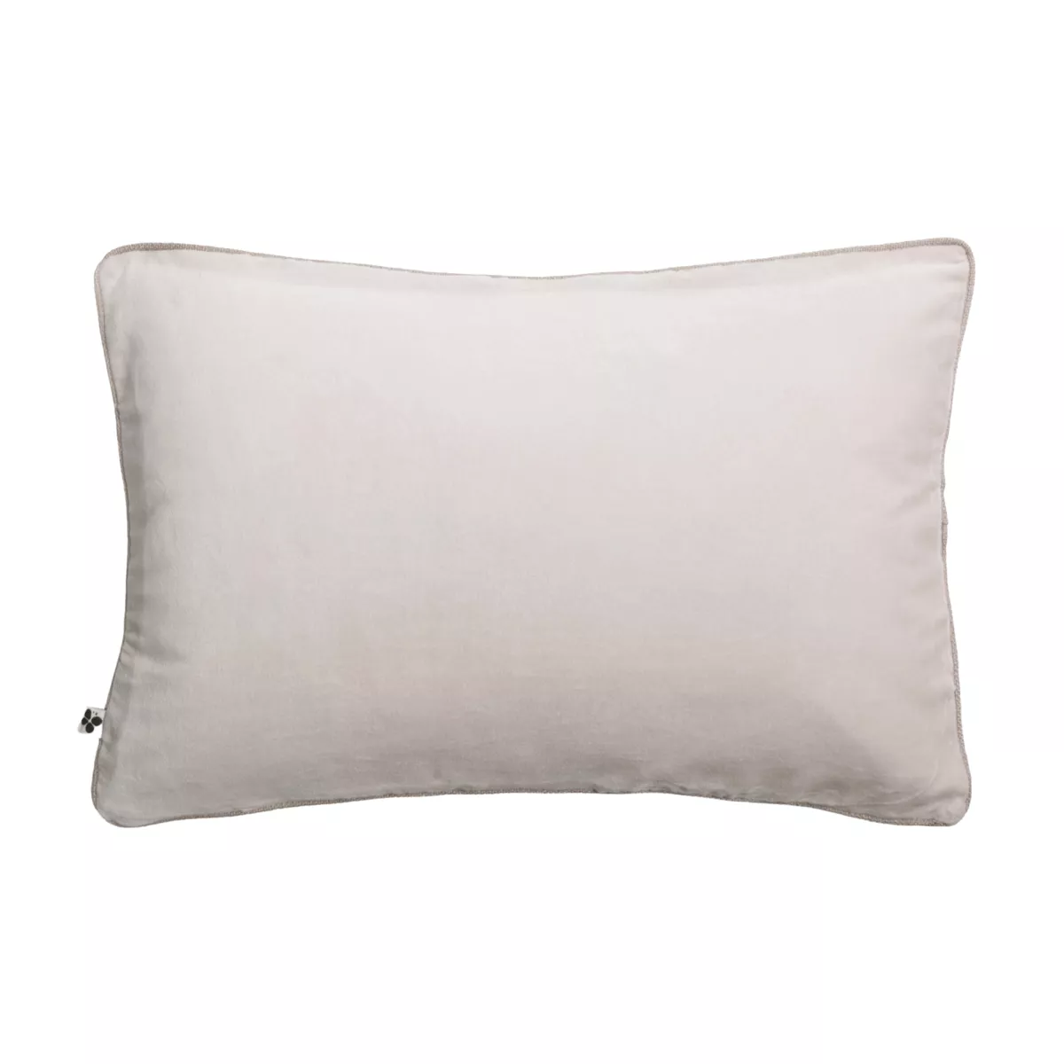 Coussin rectangulaire velours de coton (40 x 60 cm) Victor Beige pampa