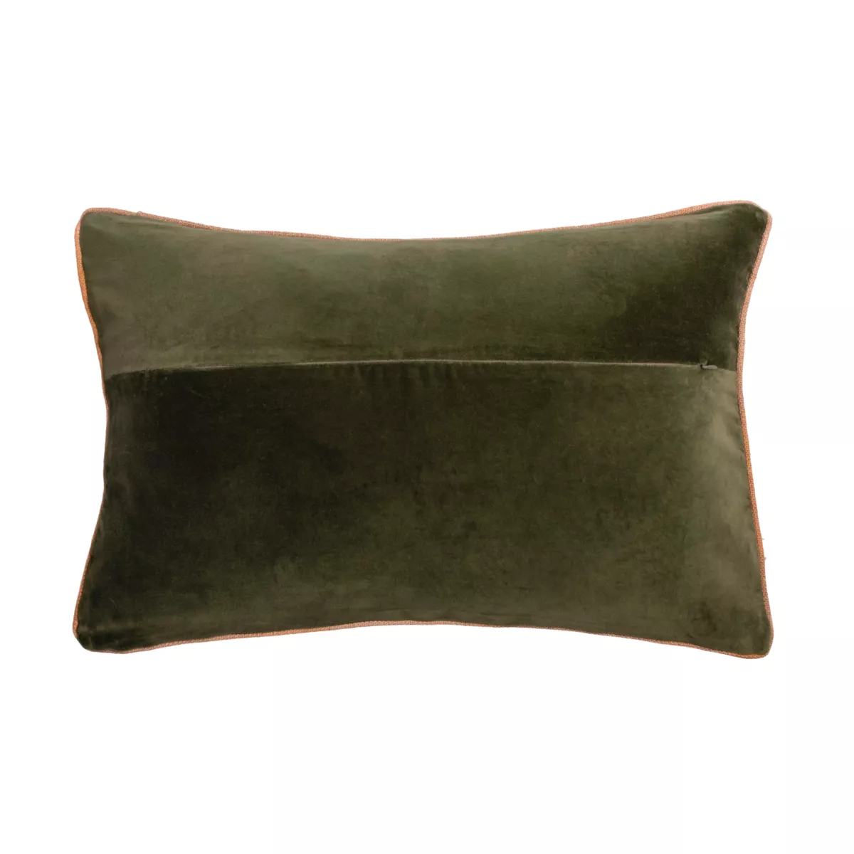 Coussin rectangulaire velours de coton (40 x 60 cm) Victor Vert thym