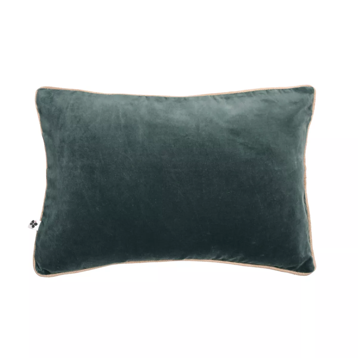Coussin rectangulaire velours de coton (40 x 60 cm) Victor Gris ardoise