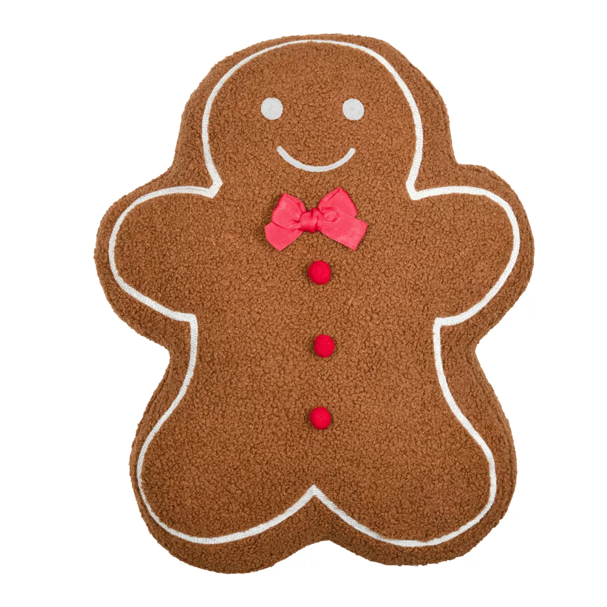 Coussin de Noël rectangulaire (40 x 50 cm) Délice Pain d'épices Marron