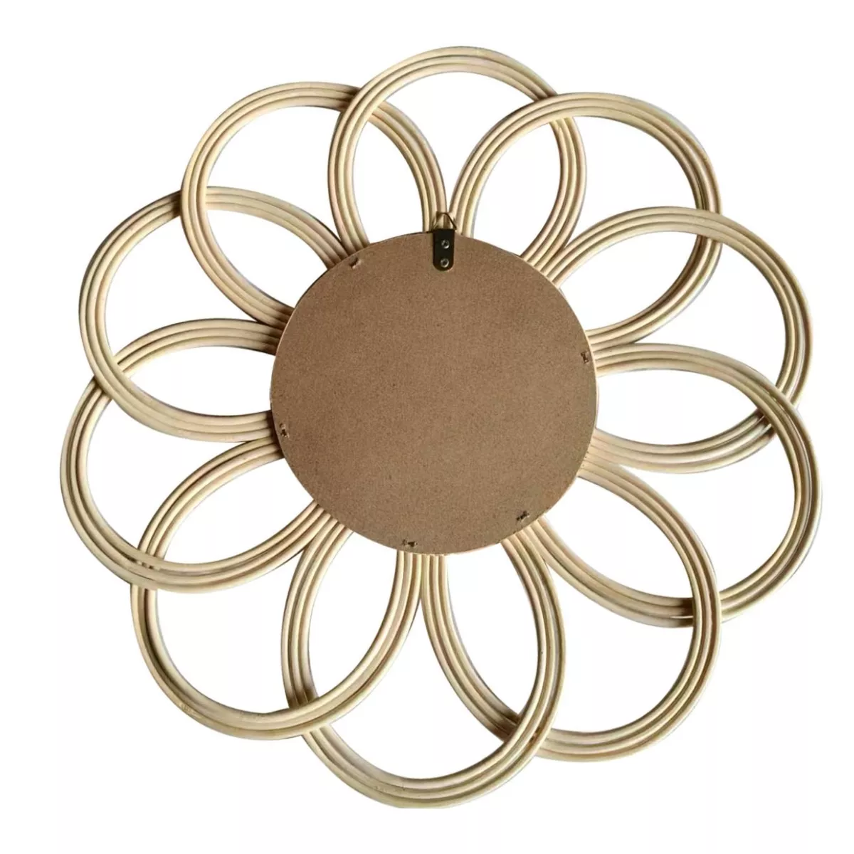 Specchio da parete in bambù (44,5 cm) Calenza Beige