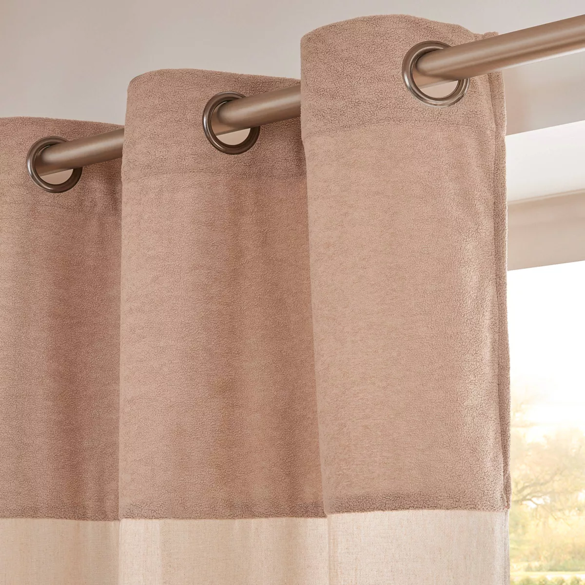 Tenda in bouclé (180 x 260 cm) Ava Beige