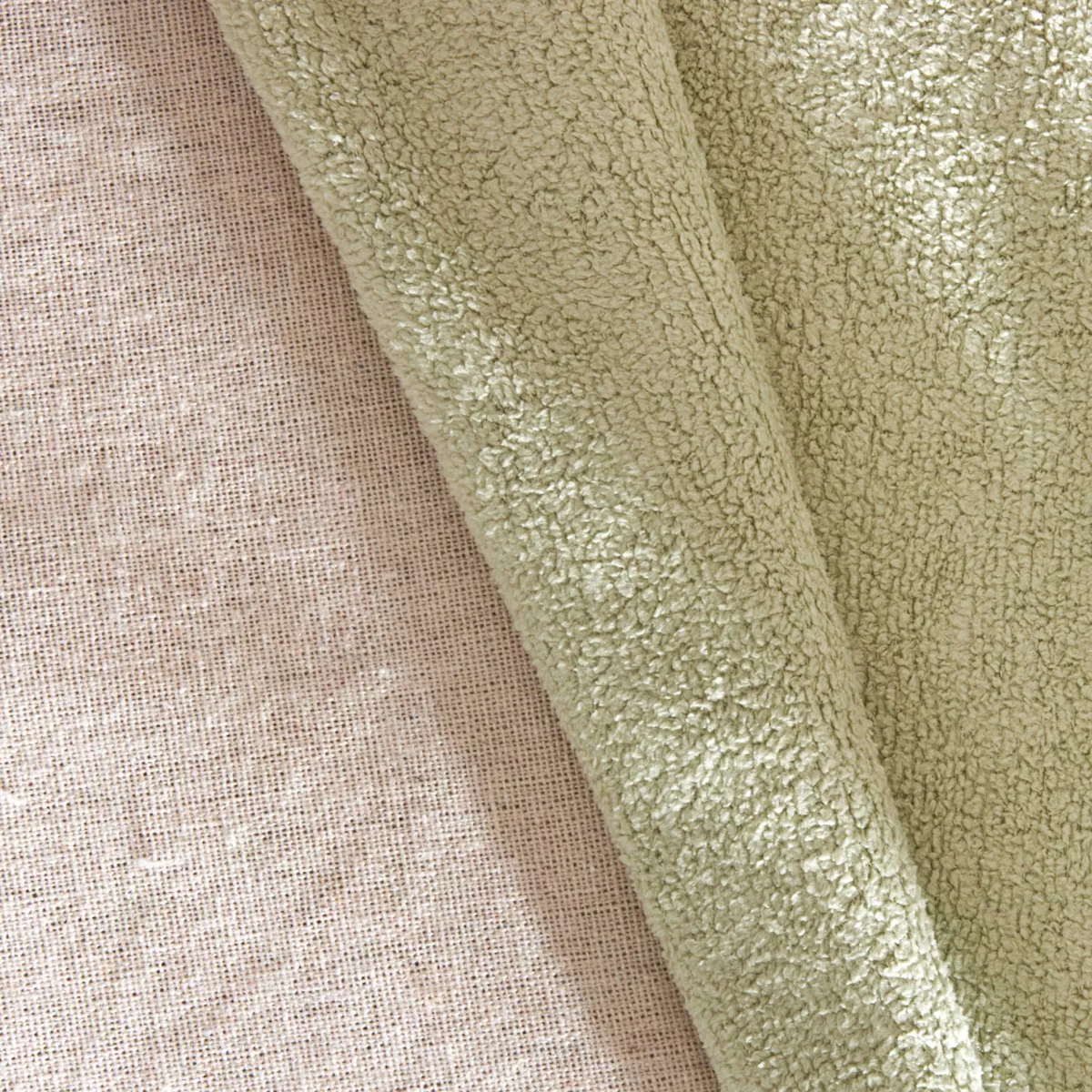 Tenda in bouclé (140 x 280 cm) Ava Verde rosmarino
