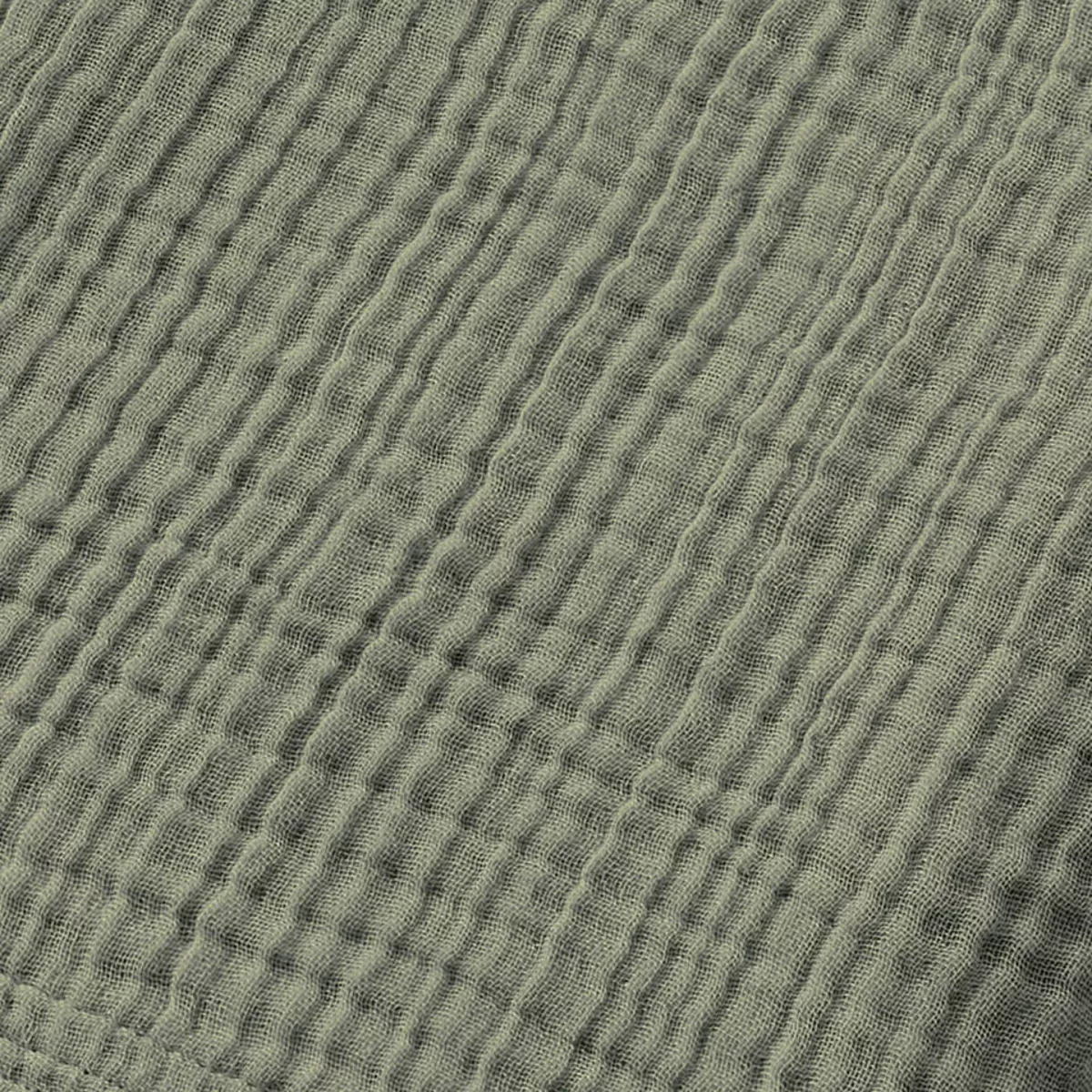 Bademantel aus Baumwoll-Gaze L/XL Gaïa Rosmaringrün