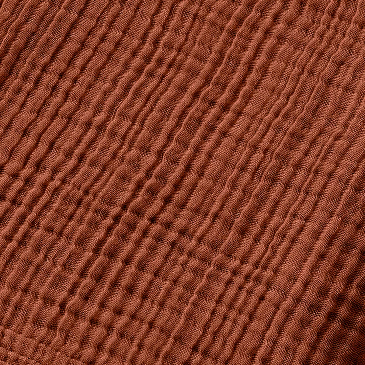 Bata de baño en gasa de algodón L/XL Gaïa Terracota