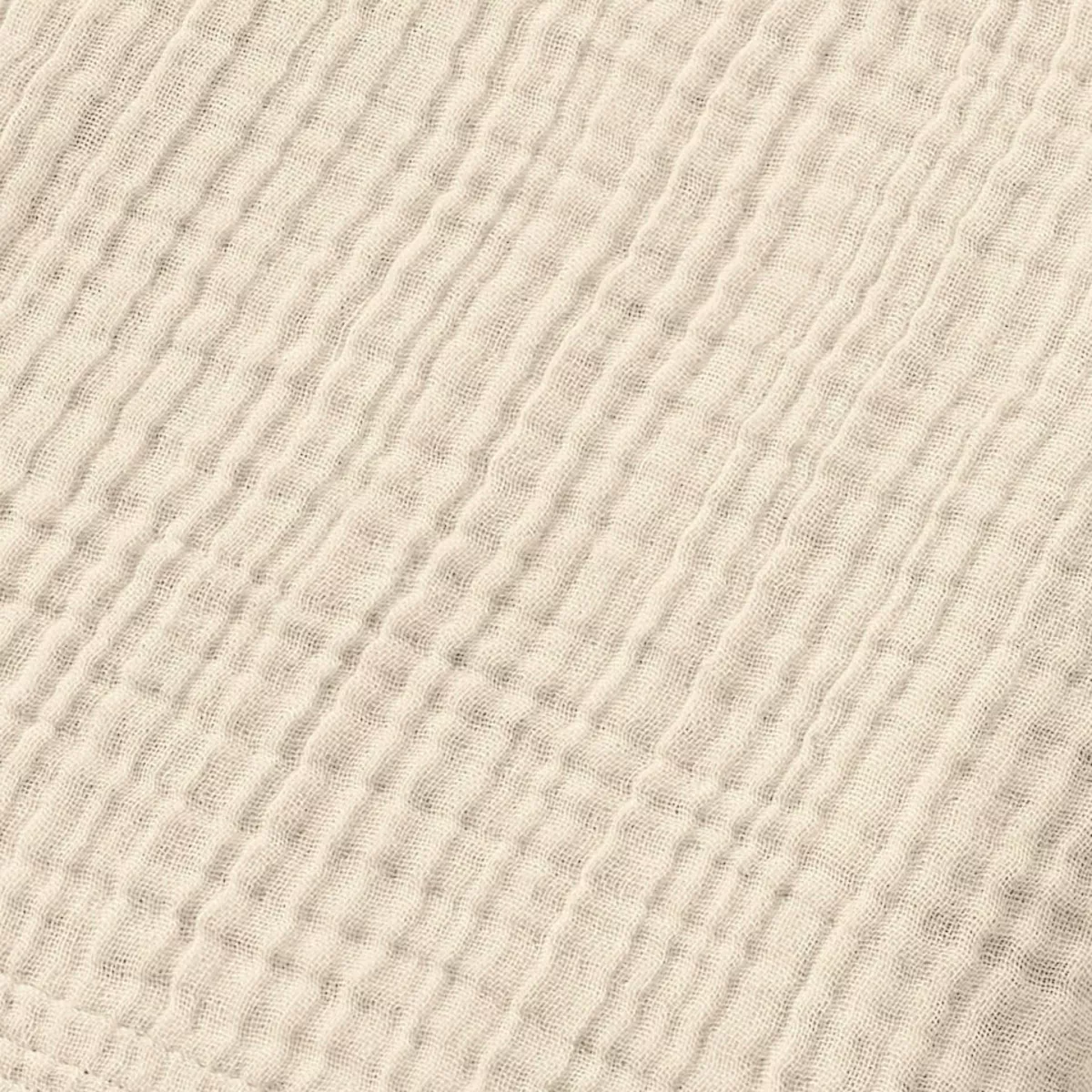 Poncho de bain enfant gaze de coton 2/5 ans Gaïa Beige pampa