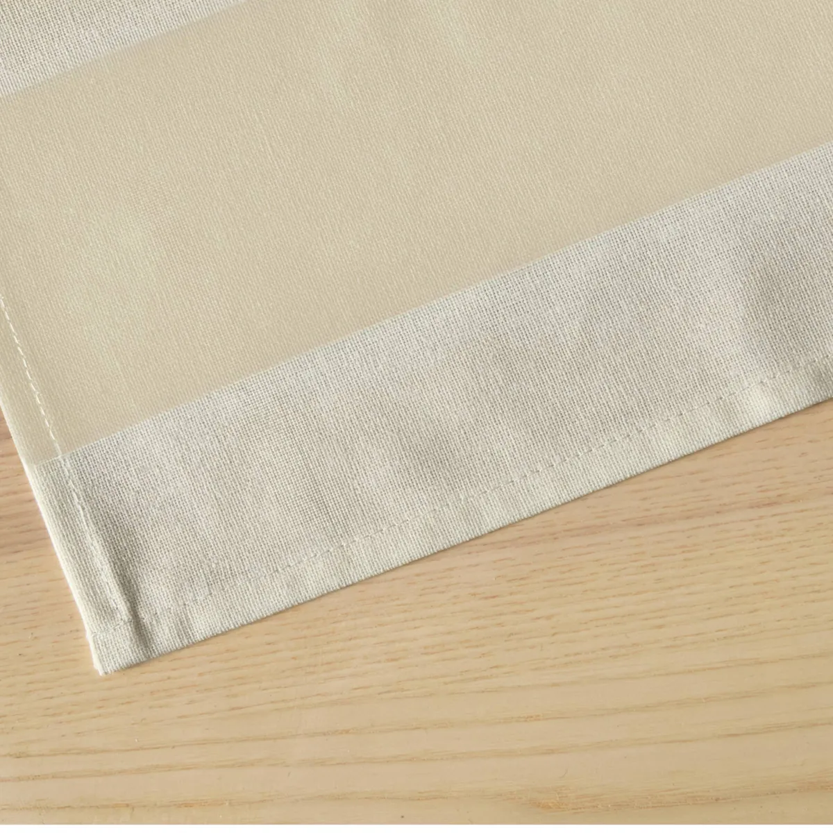 Nappe Rectangulaire coton enduit (150 x 250 cm) Clémentine Ficelle