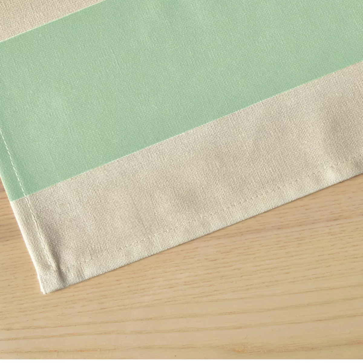 Nappe rectangulaire coton enduit (150 x 250 cm) Clémentine Bleu Azur