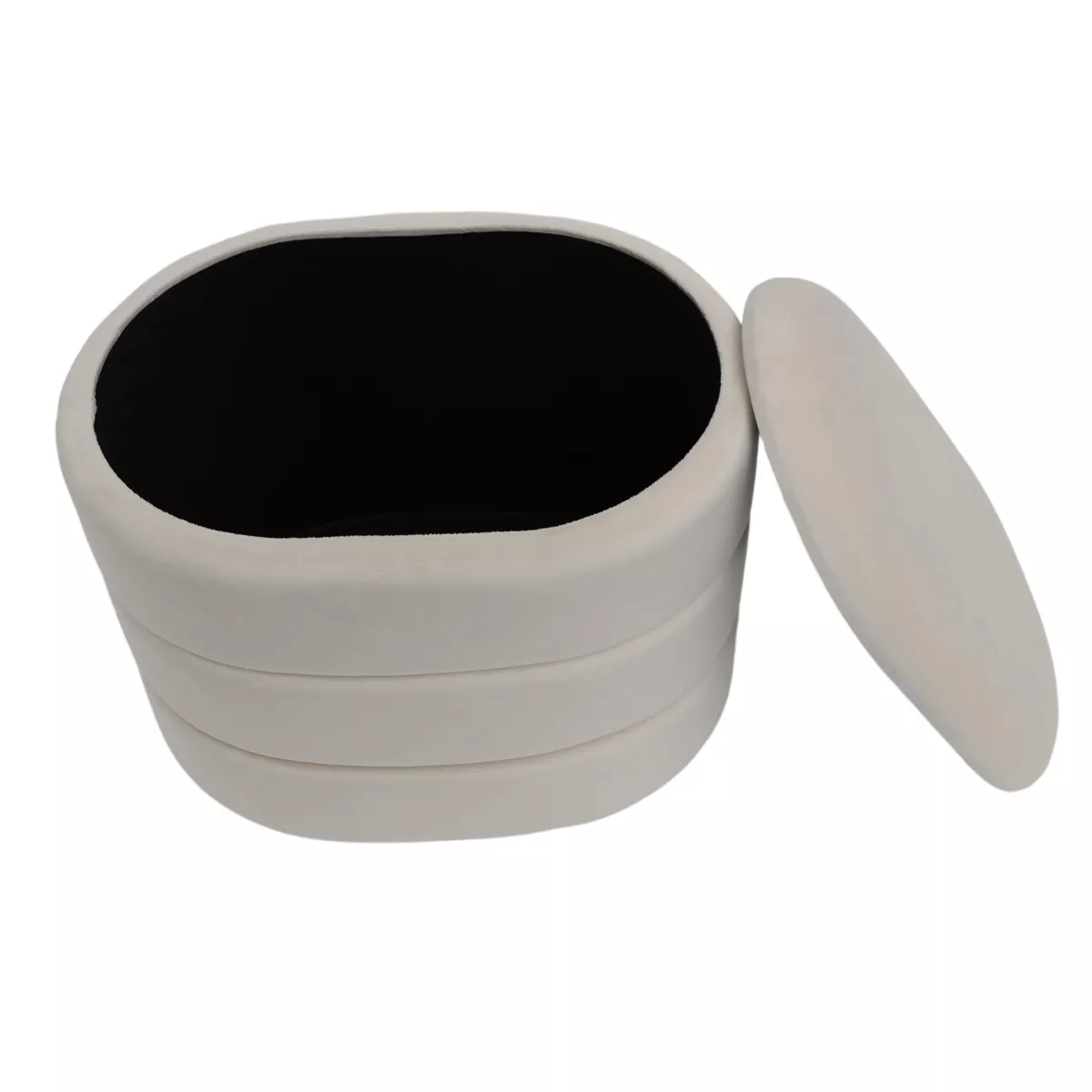 Puf de almacenamiento (H38 cm) Kilène Blanco