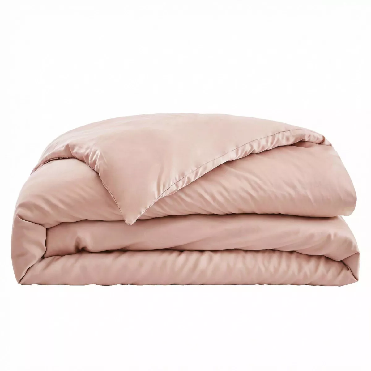 Copripiumino in satin di bambù (140 x 200 cm) Sienna Rose blush