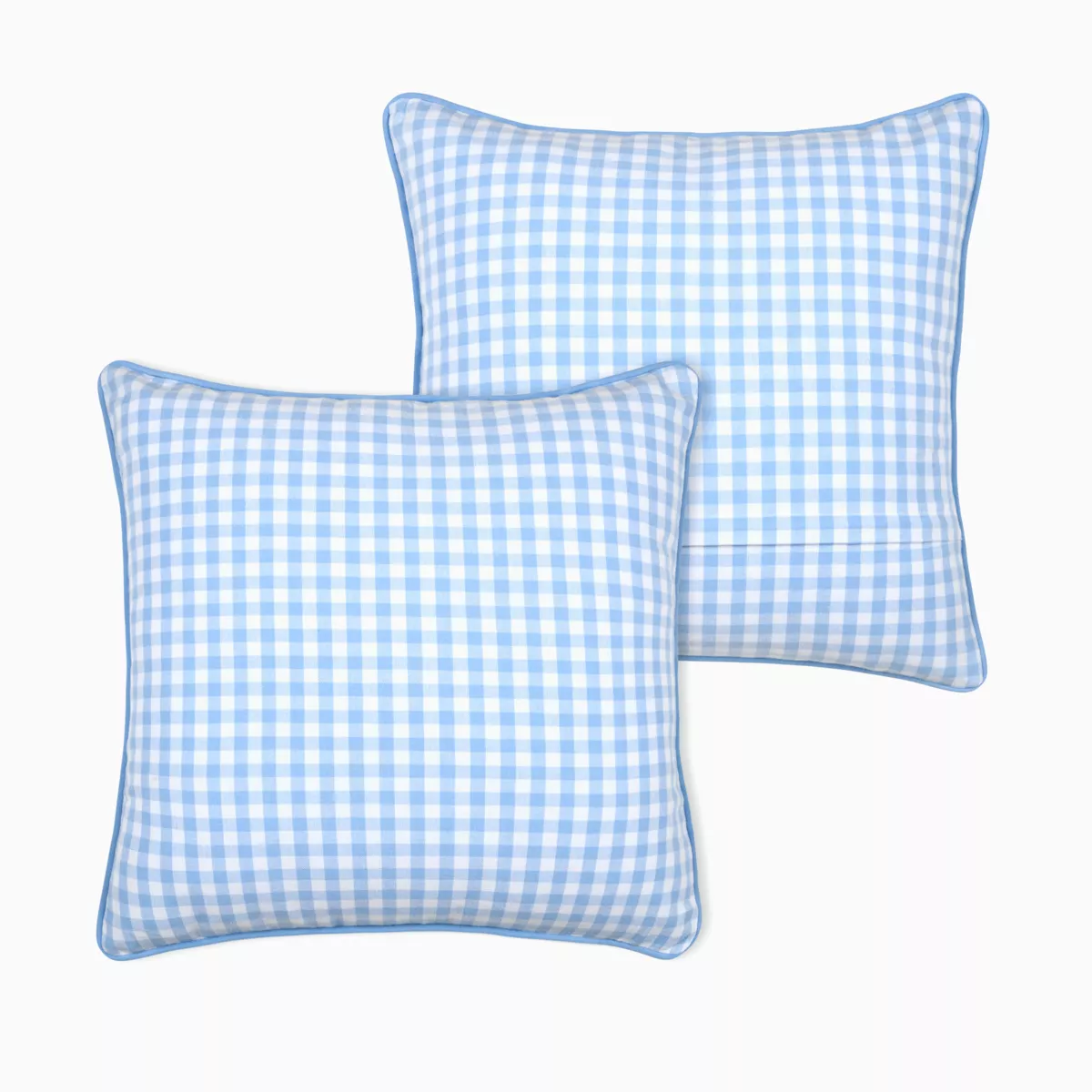 Coussin carré coton (45 x 45 cm) Bardot Bleu