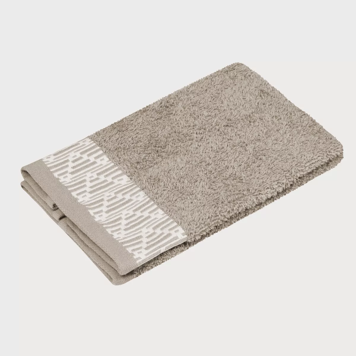 Badhanddoek katoen (30 x 50 cm) Tuli Taupe