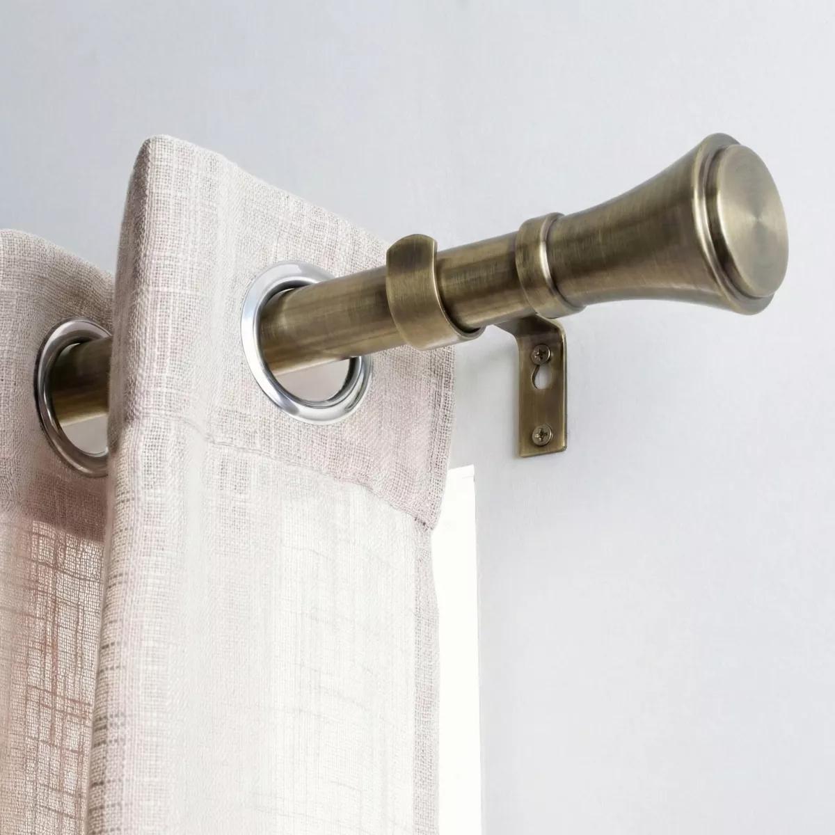 Set bastone per tenda allungabile (L210 - L380 cm / D19 mm) Brasserie Bronzo