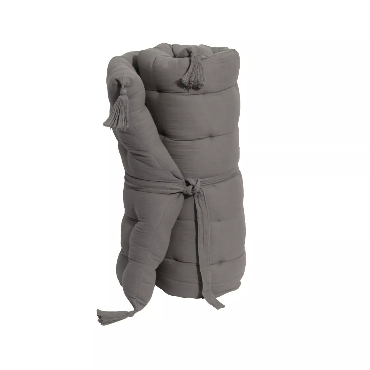 Matelas de sol gaze de coton (60 x 120 cm) Gaïa Gris granit