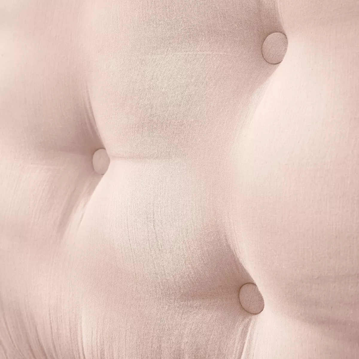 Testata letto garza di cotone (80 cm) Gaïa Rosa cipria