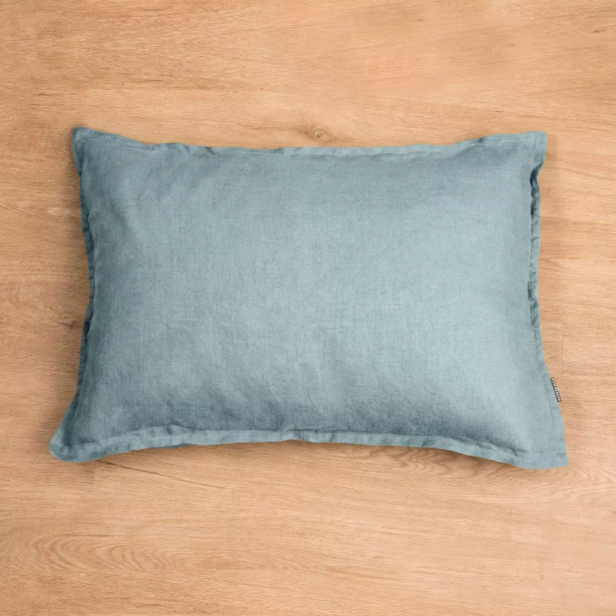 Taie d'oreiller Rectangulaire lin lavé (50 x 70 cm) Louise Bleu Azur