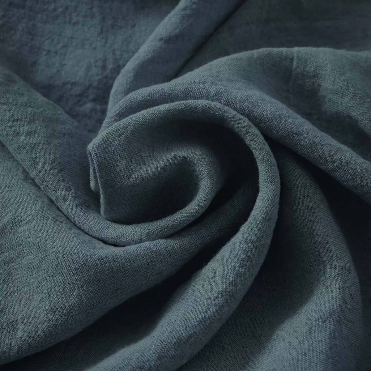 Taie de traversin lin lavé (L185 cm) Louise Gris ardoise