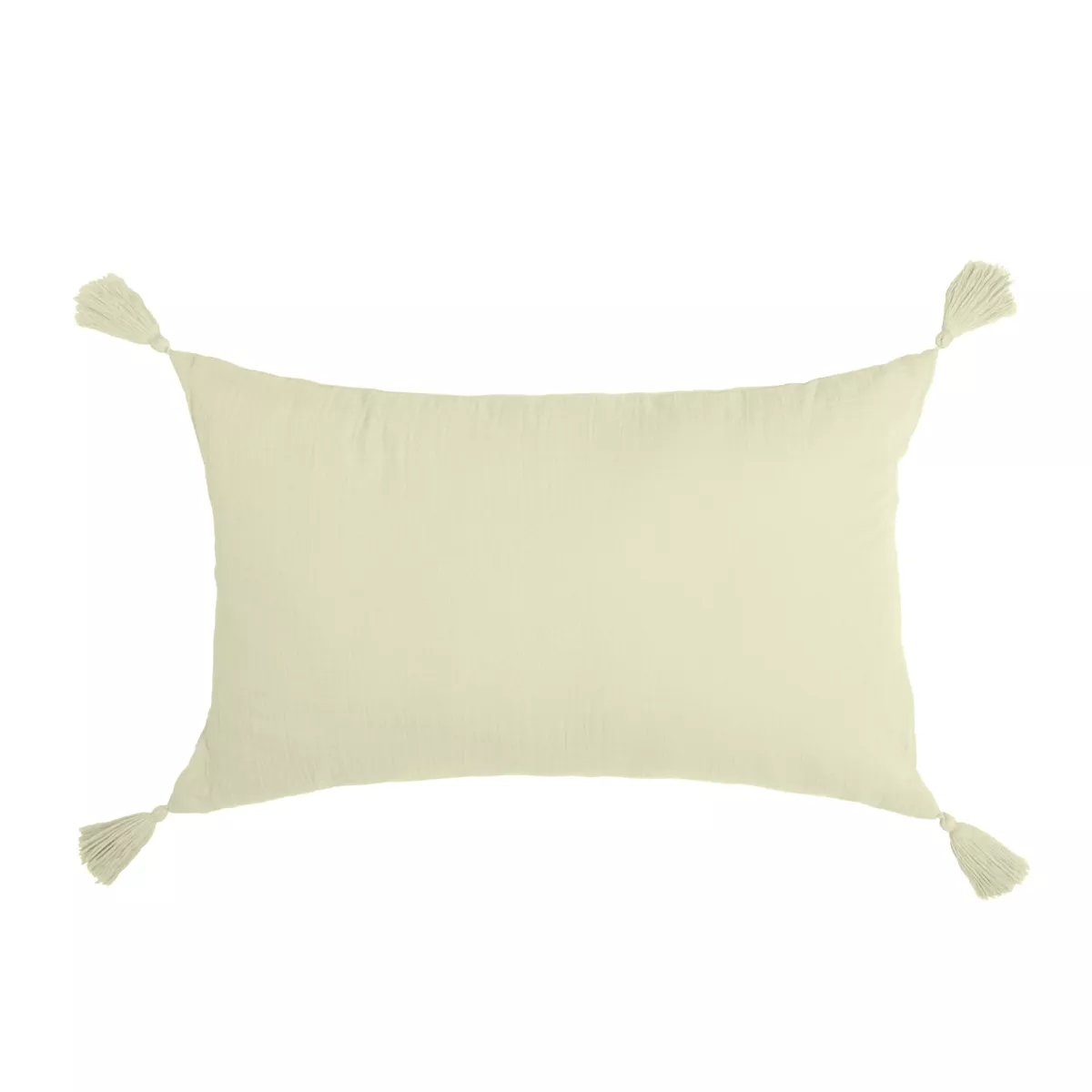 Cojín rectangular en gasa de algodón (40 x 60 cm) Gaïa Verde tilo