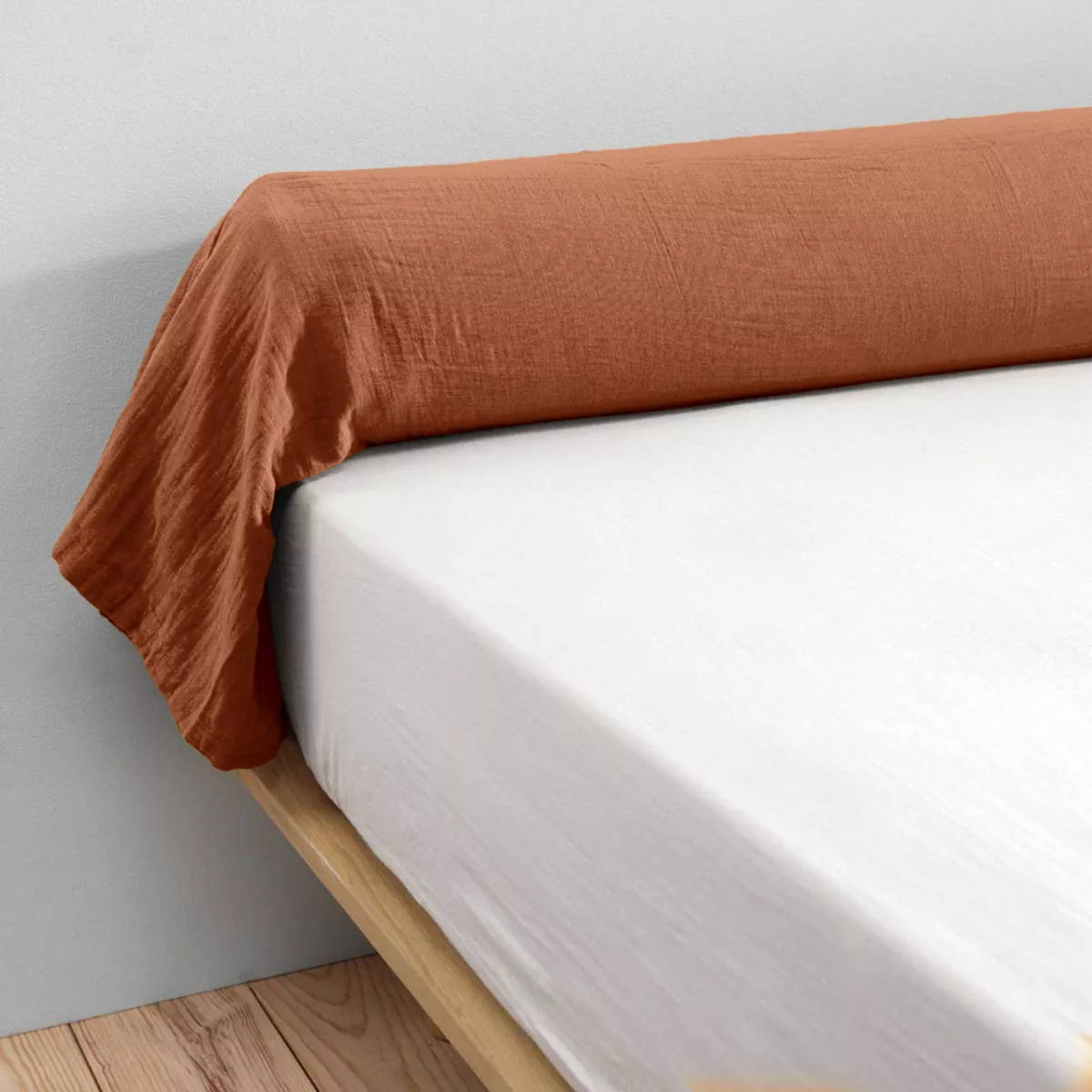 Nekrolsloop katoengaas (L185 cm) Gaïa Terracotta 4