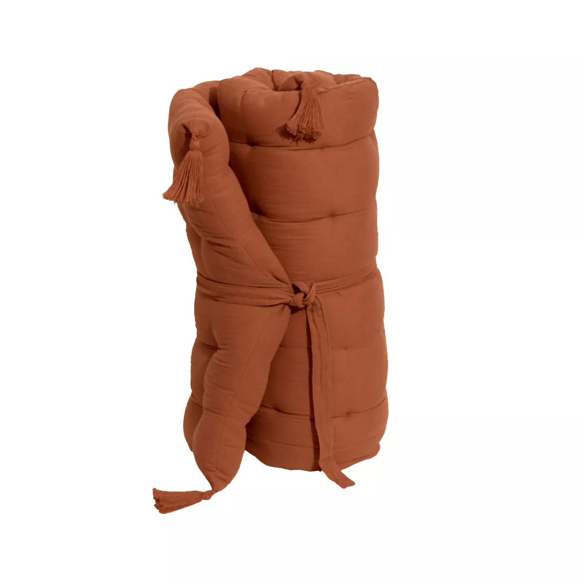 Bomuldsgaze gulvmadras (60 x 120 cm) Gaïa Terracotta