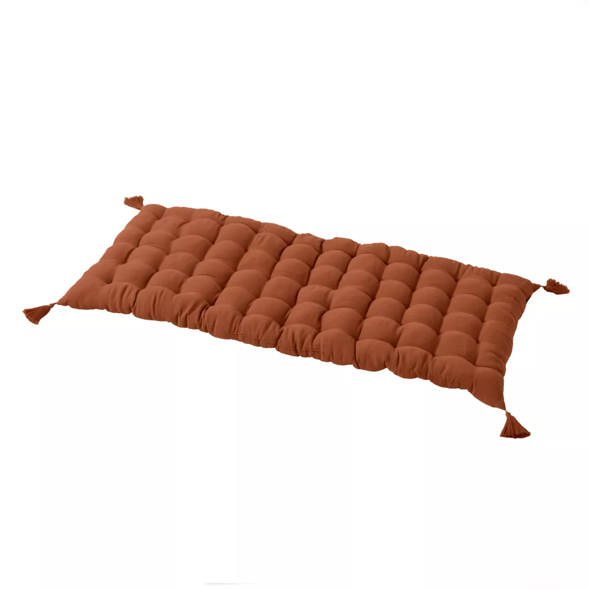 Colchoneta de suelo en gaza de algodón (60 x 120 cm) Gaïa Terracota