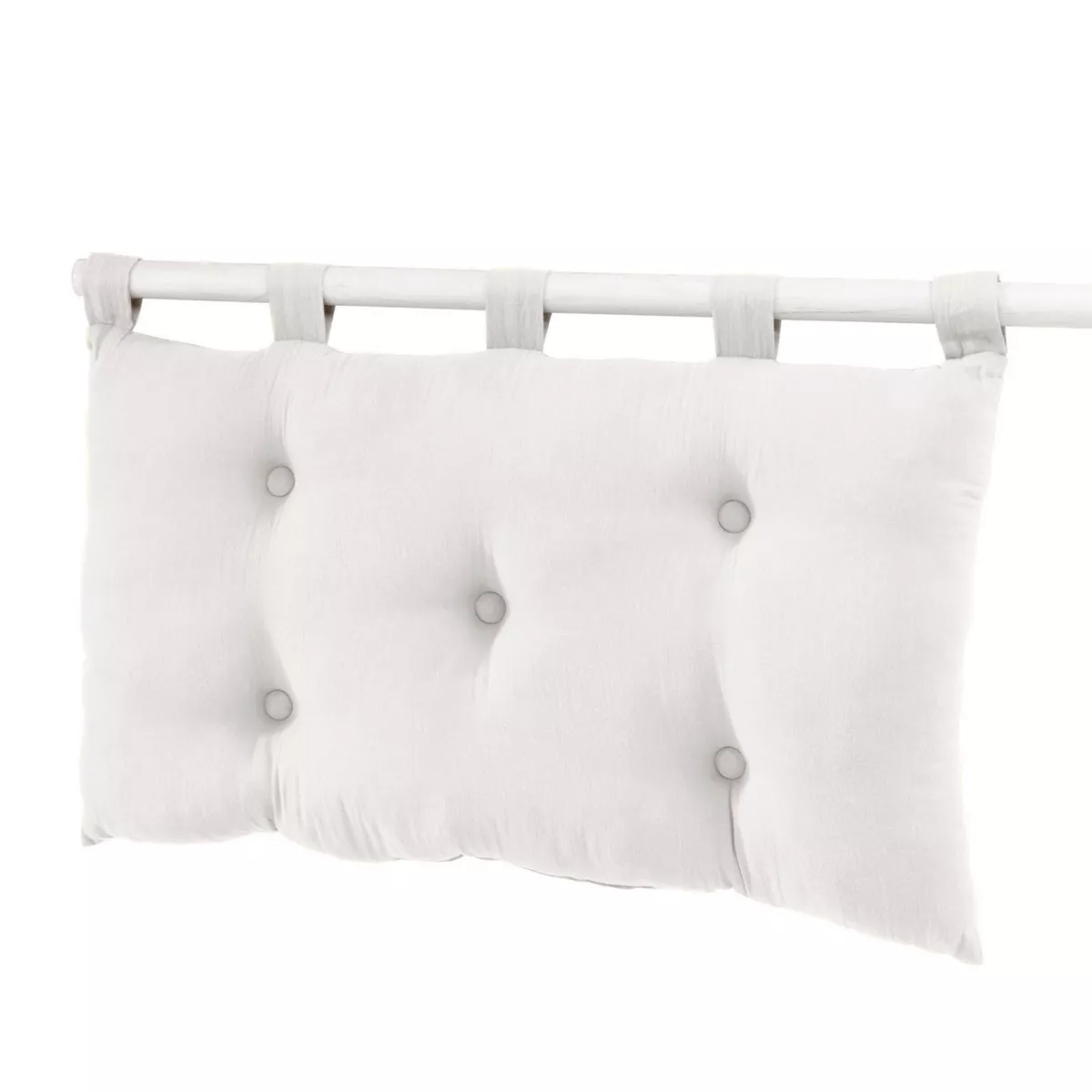 Testata letto garza di cotone (80 cm) Gaïa Bianco chantilly